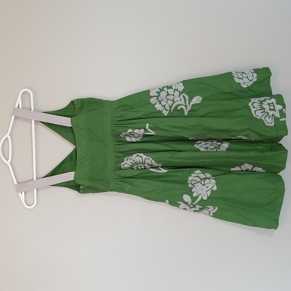 Anthropologie Lithe Green Floral Sundress - Picture 4 of 6